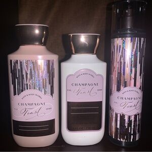 Bath & Body Works Champagne Toast Set - Pink and White